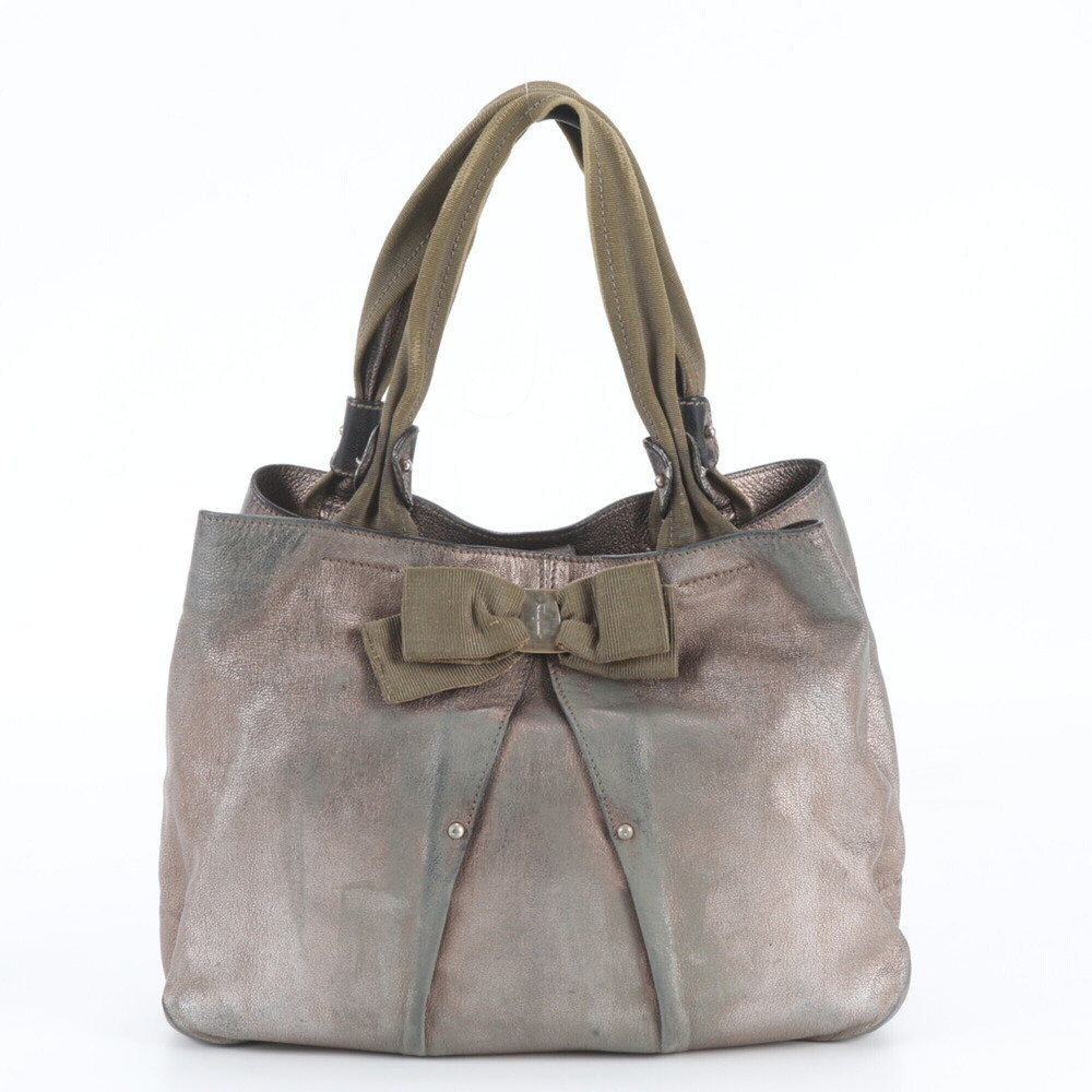 Salvatore Ferragamo Vara Ribbon Leather Tote Bag Shoulder Handbag for Women